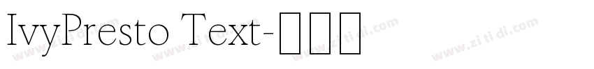IvyPresto Text字体转换